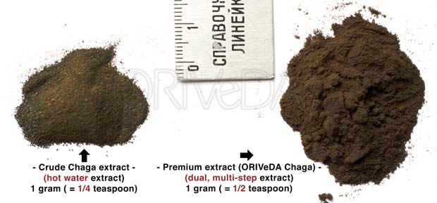 chaga extract comparison